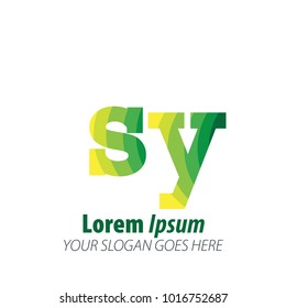Initial Letter Green Logo