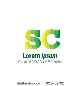 Initial Letter Green Logo