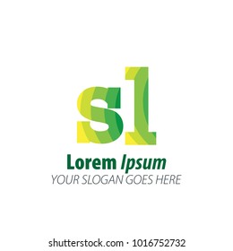 Initial Letter Green Logo
