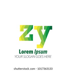 Initial Letter Green Logo