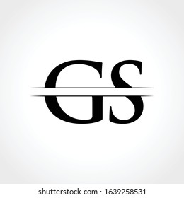 Initial Letter GS Creative Logo Design vector Template. Abstract Letter GS logo Design