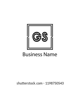 Initial Letter GS Logo Template Design