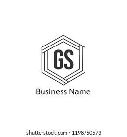 Initial Letter GS Logo Template Design