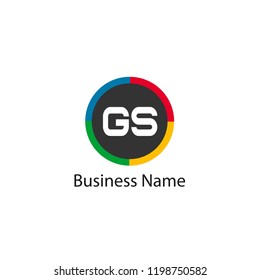 Initial Letter GS Logo Template Design