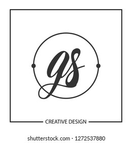 Initial Letter GS Logo Template Design
