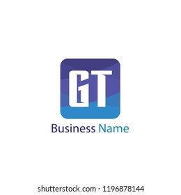 Initial Letter GT Logo Template Design