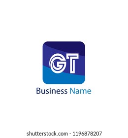 Initial Letter GT Logo Template Design