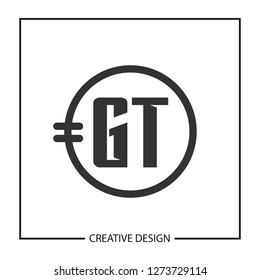 Initial Letter GT Logo Template Design