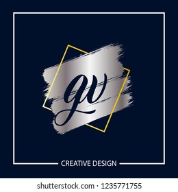 Initial Letter GV Logo Template Design