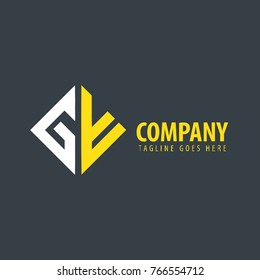 Initial Letter GW Design Logo
