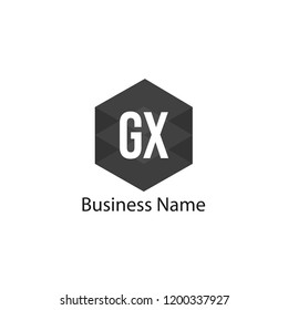 Initial Letter GX Logo Template Design