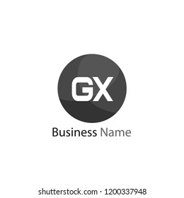 Initial Letter GX Logo Template Design