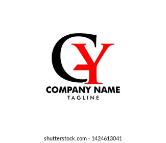 Initial Letter GY Logo Template Design