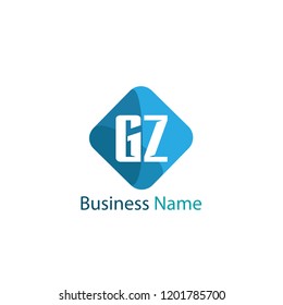 Initial Letter Gz Logo Template Design Stock Vector (Royalty Free ...