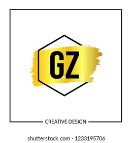 Initial Letter GZ Logo Template Design