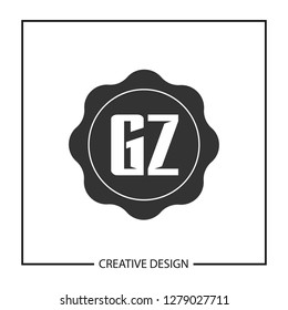 Initial Letter GZ Logo Template Design