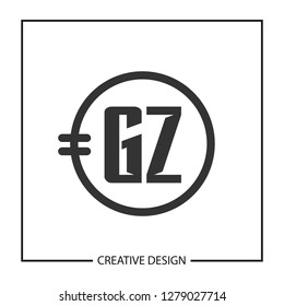 Initial Letter GZ Logo Template Design
