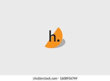 Initial Letter H with Abstract Design Logo Template. Vector Illustration