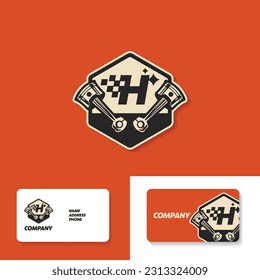 Initial letter H, auto repair automotive logo template, perfect logo for automotive companies and enthusiasts
