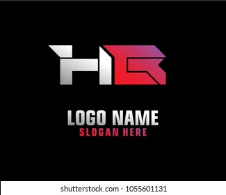 Initial letter H B logo template vector