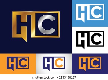 Initial Letter H C Logo Design Vector. Graphic Alphabet Symbol For Corporate Business Identity