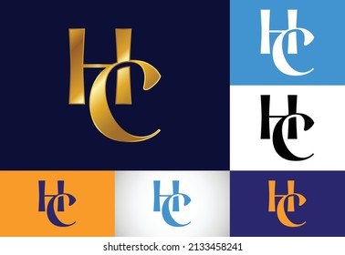 Initial Letter H C Logo Design Vector. Graphic Alphabet Symbol For Corporate Business Identity