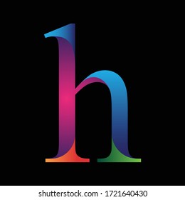initial letter h concept logo vector