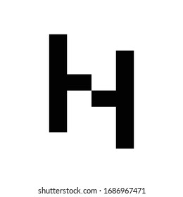Anfangsbuchstabe H-Abschaltungslogo für Vektorillustration