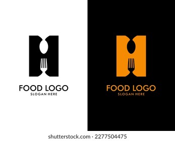 Initial Letter H Food Logo, food logo vector