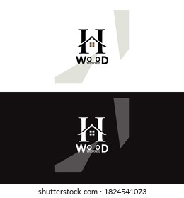 Initial / Letter H with house for logo design inspiration