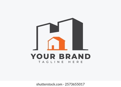 Initial Letter H House Logo Design