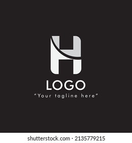 Initial Letter H Linked Logo. Für Unternehmens- und Branding-Logos geeignet. Flaches Vectorlogo-Design-Vorlagenelement