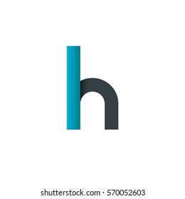 Initial Letter H LN Rounded Lowercase Logo