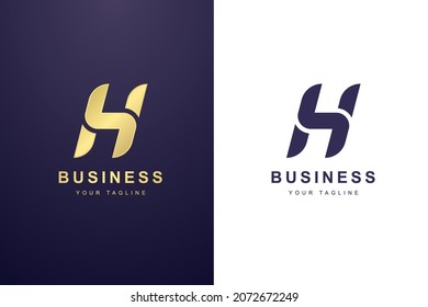 Initial Letter H Logo For Business or Media Company.