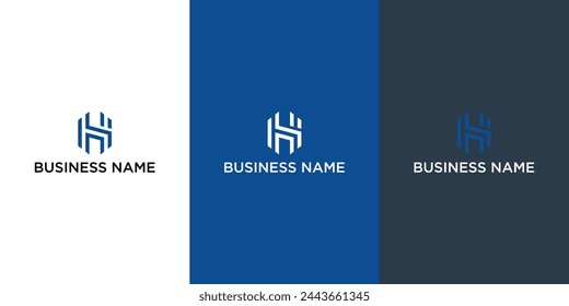 Initial letter h logo for business or media company.