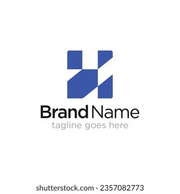 Concepto de logotipo de letra inicial H, plantilla de logotipo vectorial