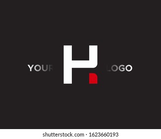 Initial Letter H Logo Design template with Red color