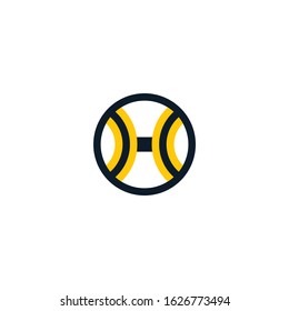 initial letter h logo design. simple initial logo for your company or business