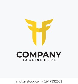 diseño del logotipo h letra inicial inspiración vectorial