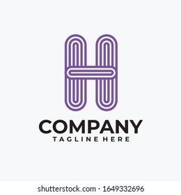 Initialbuchstabe h Logo-Design-Vektorillustration-Inspiration