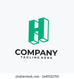 diseño del logotipo h letra inicial inspiración vectorial