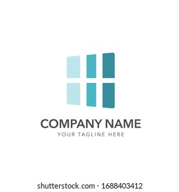 initial letter h logo design vector