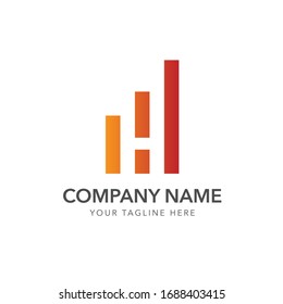 initial letter h logo design vector
