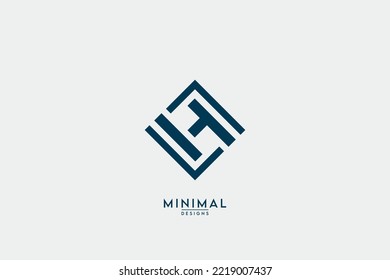 Initial letter H Logo Design Vector Template Element.