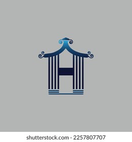 Initial letter H logo design Template. Letter H logo icon design element.
