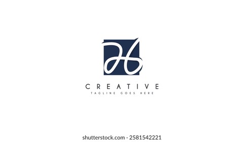 initial letter H logo design vector illustration.