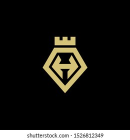 initial letter of the H logo icon, inspiring logo designs for companies Vector