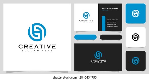 initial letter H logo line style vector design