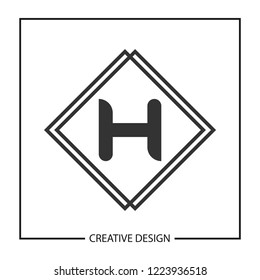 Initial Letter H Logo Template Vector Design