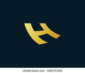 Initial letter H logo template suitable for businesses and product names. This stylish logo design could be used for different purposes for a company, product, service or for all your ideas.